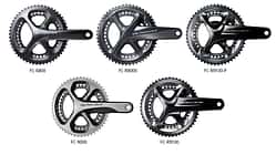 Die von der Inspektion betroffenen Rennradkurbeln von Shimano auf einen Blick.