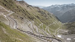 Beim Dreiländergiro am Stilfser Joch/Passo dello Stelvio