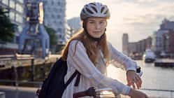 Fahrradfahren in der Stadt 