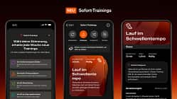 Strava Instant Workouts,Titel,drei Screens