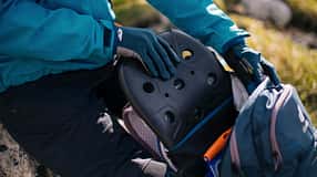 Test I Rucksack mit Rückenprotektor I Detail Sas-Tec Protektor