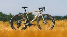 Mondraker E-Gravelbike Dusty,Axction,Seitenansicht,Feld