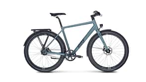 Seitenansicht Stadtrad ohne Motor I Trekkingrad Rose Black Lava Seitenansicht Stadtrad ohne Motor I Trekkingrad Rose Black Lava