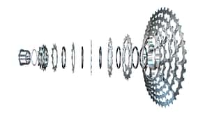 Campagnolo,Ekar GT,Schaltgruppe,Details Kassette Campagnolo,Ekar GT,Schaltgruppe,Details Kassette