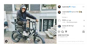 Radfahrende Fußballer - Virgil van Dijke Radfahrende Fußballer - Virgil van Dijke