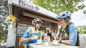 Reise,Reportage,Freiburg,Biosk,Kaffee,Pause