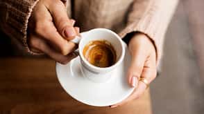 Coffee Cup, Lady's hands holding Coffee Cup, Woman holding a white mug, Espresso in white cup Coffee Cup, Lady's hands holding Coffee Cup, Woman holding a white mug, Espresso in white cup