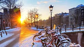 Sonnenaufgang über Amsterdam 