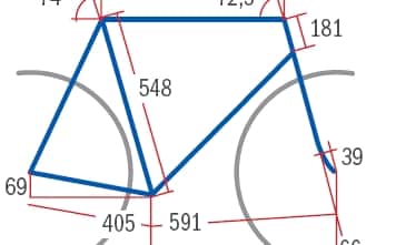 RB Canyon Ultimate CF SLX Red Geometrie