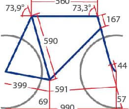 RB Stevens Prestige Ultegra Geometrie