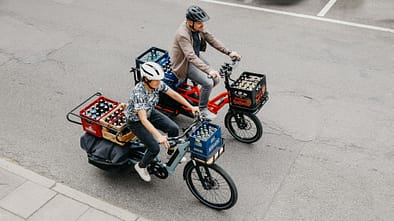 E-Lastenrad I Test I Decathlon Btwin Elops vs. Tern GSD I Fahrbild Duell