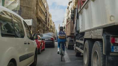 Verkehr Auto Fahrrad
