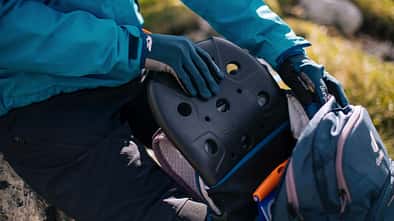 Test I Rucksack mit Rückenprotektor I Detail Sas-Tec Protektor