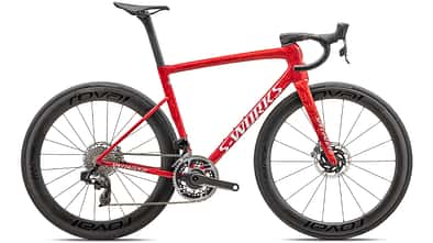 Specialized,Taramc SL8,Rennrad,Seitenansicht,Gloss Red Sky + Fiery Red Strata