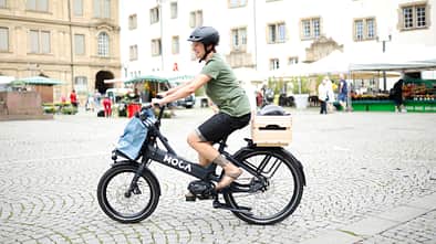 Test E-Bike I Kompaktes E-Lastenrad I Moca