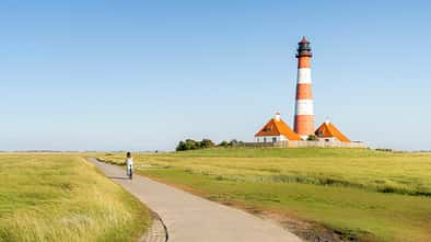 Fahrradfahren an der Nordsee