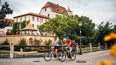 Fahrradfahrer in Treuchtlingen