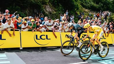 Jonas Vingegaard und Tadej Pogacar