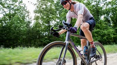 Gravelbike,Obed GVR Prism,USA,Actionfoto,schräge Aufnahme
