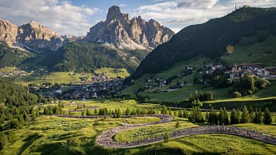 Start beim Maratona dles Dolomites