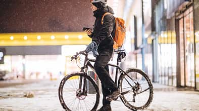 Winter delivery,Radfahren,Winter