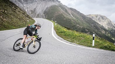 Dauertest Carbon-Felgen,Abfahrt,Rennrad,Berge,Kurve