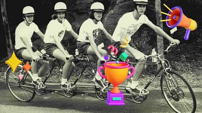 Ready for Quadruplet World Distance Record -- Boy scouts from the 1st Greenwich Troop will leave Sydney tomorrow (Mon) in attempt to set a world record in an unusual bike ride from Sydney to Melbourne.The boys plan to ride a four seater bicycle, which the