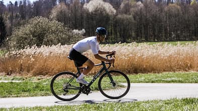 Cube Attain SLX,Rennrad,Action,seitlich