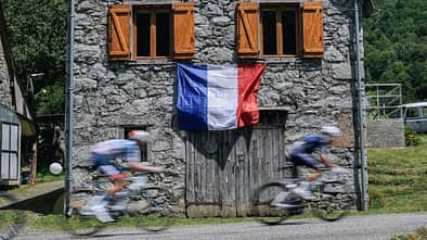 Tour de France 2024,Flagge Frankreich,Haus