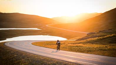 Northcape4000,Bikepacking,Europa,im Sonnenuntergang