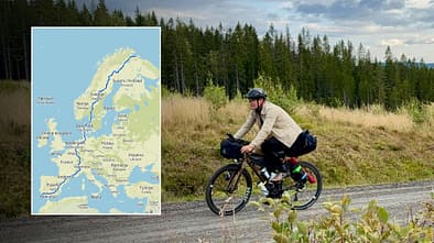 Markus Weinberg European Connection Trail mit dem Gravelbike Karte