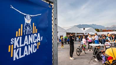 Pogi-Challenge,Tadej Pogacar,Rennrad,Slowenien,Krvavec,Festplatz,Vorabend