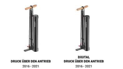 Zwei Standpumpen von Lezyne