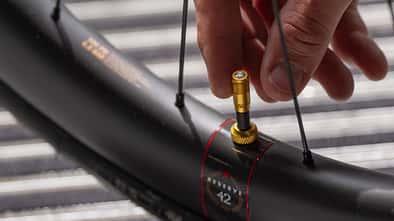 Nahaufnahme Ventil von BBB Cycling 