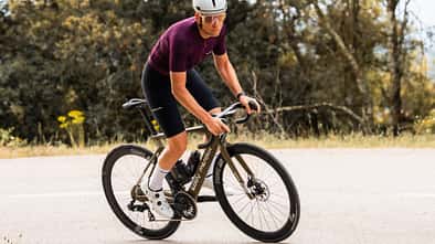 Eddy Merckx 525R,Aero-Rennrad,Actionshot nah