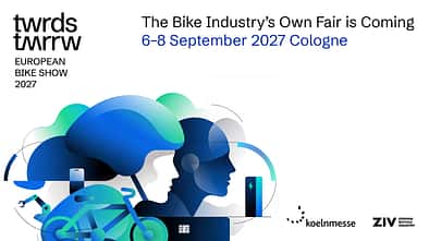 Key Visual der towards tomorrow – European Bike Show 2027
