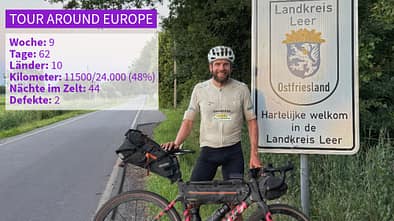 Jonas Deichmann und Josefine Rutkowski Tour Around Europe, Woche 9, Aufmacher