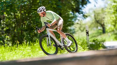 Rose Shave Force AXS,Rennrad,ROADBIKE Test,Actionfoto auf Straße