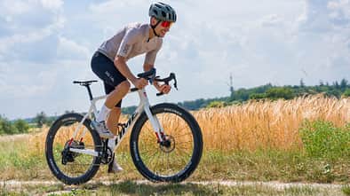 Time ADHX 45,Gravelbike,Test,Actionfoto,von links kommend