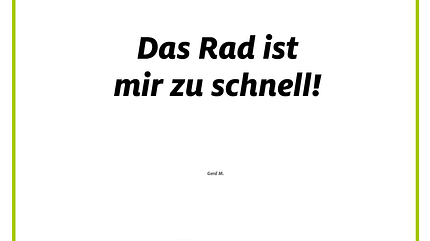 Was E-Biker niemals sagen würden! 9 Was E-Biker niemals sagen würden! 9
