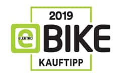 Testsieger-Logo: ElektroBIKE Kauftipp 2019 Testsieger-Logo: ElektroBIKE Kauftipp 2019