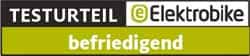 Testsieger-Logo: Elektrobike Befriedigend 2018 Testsieger-Logo: Elektrobike Befriedigend 2018