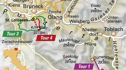 MB 0410 Pustertal Kronplatz Übersichtskarte MB 0410 Pustertal Kronplatz Übersichtskarte