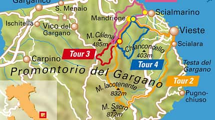 MB 0313 Gargano - Übersichtskarte MB 0313 Gargano - Übersichtskarte