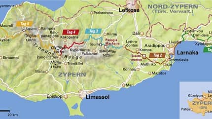 MB Inselcross Zypern - Übersichtskarte MB Inselcross Zypern - Übersichtskarte