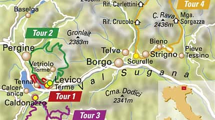 MB 1010 Valsugana - Übersichtskarte MB 1010 Valsugana - Übersichtskarte