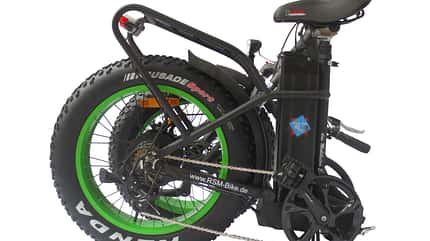 UB RSM E-Bike Klapprad Fatbike geklappt UB RSM E-Bike Klapprad Fatbike geklappt