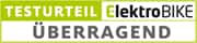 Testsieger-Logo: ElektroBIKE Überragend 2016 Testsieger-Logo: ElektroBIKE Überragend 2016