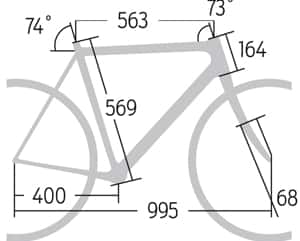 RB 0714 Carbon-Rennräder Rose Xeon CRS-3000 - Geometrie RB 0714 Carbon-Rennräder Rose Xeon CRS-3000 - Geometrie