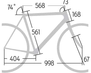 RB 0714 Carbon-Rennräder Canyon Ultimate CF SL 8.0 - Geometrie RB 0714 Carbon-Rennräder Canyon Ultimate CF SL 8.0 - Geometrie